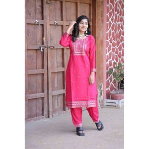 Party Wear <b>Top</b> and Bottom with <b>Sequins</b> Embroidery Work XL Size - Product Image 3