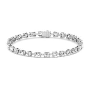 Bracelet de mode en diamants de laboratoire de formes variées, or massif 14 carats IGI, pour mariage, fiançailles, personnalisation, OEM/ODM disponible - Product Image 3