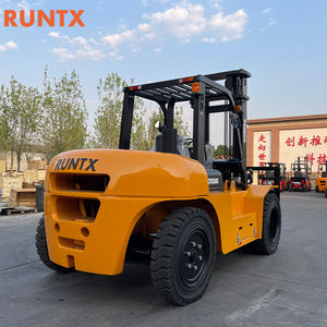 Дизельный вилочный погрузчик RUNTX (китайский бренд), 10 тонн/7 тонн, с двух- или трехсекционной мачтой, максимальный вылет подъема 4,5/5/6 метров, с кабиной - Product Image 2