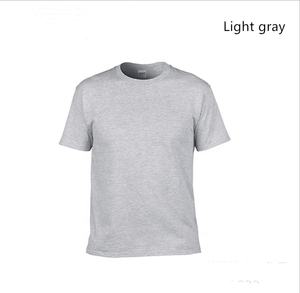 T-shirt en coton 100 % col en V à manches courtes pour homme, bleu, avec logo personnalisé, OEM, vente chaude, motif uni, en tissu éponge, pour garçon, votre propre marque - Product Image 5