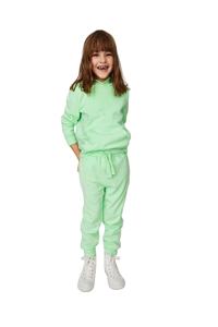 Chándal para niños, sudadera con capucha de Color sólido con bolsillo de canguro, ropa informal de manga larga, chándal de secado rápido para niña - Product Image 2