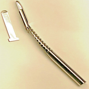 Jamso Industries Bone Collection Scraper Chisel Curved Blade Orthopedic Surgical Instrument Premium Stainless JI-4024 CE - Product Image 1