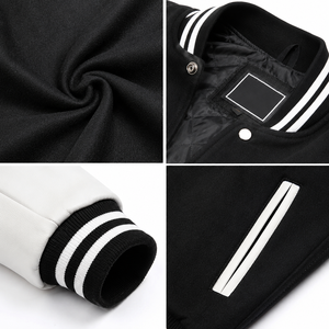 <b>Baseball</b> Varsity <b>Jacket</b> Spring Letter Pattern Casual <b>Men's</b> Loose Oversized 2026 Hot Sell Wholesale - Product Image 4