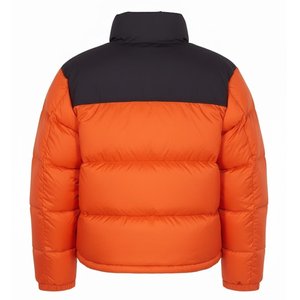 New <b>Top</b> Selling Custom Design Men's High Quality Orange With Black Down Puffer Jackets Breathable Hooded <b>Bubble</b> Jackets Outwears - Product Image 1