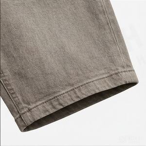 Shorts en toile pour homme, taille mi-haute, coupe ample et large, personnalisés, style streetwear tendance, séchage rapide, avec cordon de serrage, couleur foncée - Product Image 6