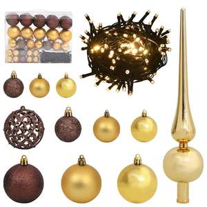 Sapin de Noël artificiel blanc à 150 LED, 59,06 pouces, lumières festives pour les fêtes - Product Image 6