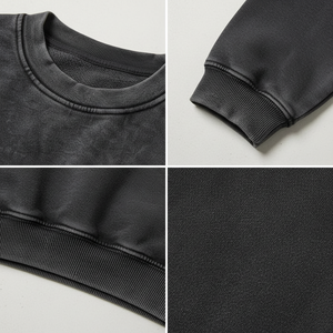 Sweat à capuche pour homme 2026 personnalisé, col rond, coupe courte, oversize, streetwear, pull-over, fabricant et grossiste sur mesure - Product Image 4