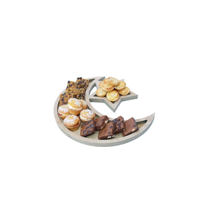 Adornos de madera con forma de luna Little Star, decoraciones para el hogar, tamaño personalizado, gran venta. - Product Image 1