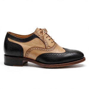 Best-Selling <b>Men's</b> Genuine Leather <b>Shoes</b> Pointed Toe Lace-up Solid Color Office Career All Seasons Export From Bangladesh - Product Image 3