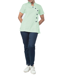 Uniformes Médicos de Verano de Alta Calidad al por Mayor para Enfermeras y Doctores, Conjuntos de Uniformes Quirúrgicos Unisex con Logotipo Personalizado, Spandex - Product Image 1