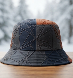 Embossed Embroidered Corduroy Bucket Hat Color Blocking Design Unisex Street Style Fishing Ski Casual <b>Cap</b> Custom Logo Multi - Product Image 3