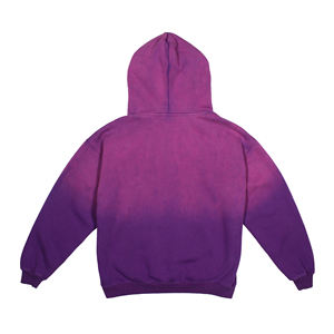 Sudadera con Capucha Estilo Urbano para Hombre, Efecto Desgastado por el Sol, Venta al Por Mayor, Mejor Calidad, Color Único, Diseño 2026, Sudadera Lavada - Product Image 2