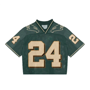 Camiseta de Fútbol Vintage Personalizada para Hombre, Corte Regular, Malla Transpirable, Cuello en V, Hombros Caídos, Antibacteriana, Secado Rápido - Product Image 2