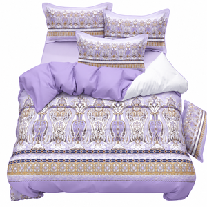 Ensemble de draps en coton 3 pièces avec deux taies d'oreiller assorties Literie douce et respirante pour la maison - Product Image 3
