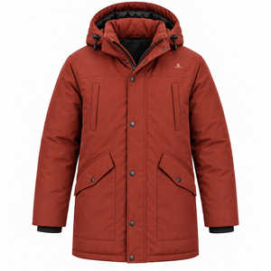Proveedor de Chaquetas Parka con Capucha de Piel Sintética para Hombre, Abrigo Largo de Invierno, Ropa de Marca Privada Personalizada 2026 - Product Image 5