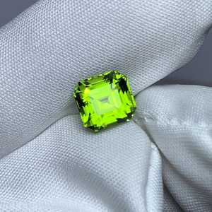 Natural Asscher Cut Peridot Stone Loose Green Gemstone Premium Quality Jewelry Making Precious Stone - Product Image 5