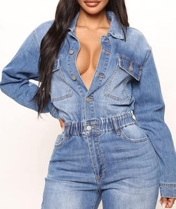 Conjunto de Dos Piezas de Mezclilla Casual para Mujer, Estilo Verano, Ajustado, Sin Mangas, de Secado Rápido, MOQ Bajo, Ideal para Primavera - Product Image 3