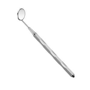 Miroir buccal dentaire en argent avec poignée moletée, instrument chirurgical de classe I - Product Image 4