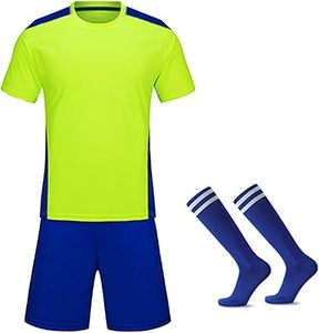 Tenues d'équipe sportives pour enfants, ensemble d'uniformes personnalisés de football avec chaussettes, maillots de football respirants, kits d'uniformes avec logo personnalisé - Product Image 6