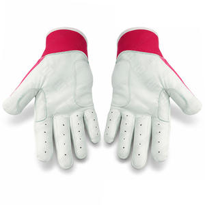 Guantes de Bateo de Béisbol SAAR INDUSTRIES de Alta Resistencia, Calidad Premium, Nuevo Modelo, Color Rosa Brillante, Diseño de Puño Corto con Velcro - Product Image 3