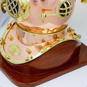 Casco de Buceo Antiguo de Cobre, Estilo Vintage, Decoración Náutica - Product Image 5