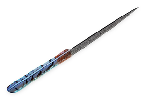 Couteau de Chef Professionnel en Acier Damas Forgé à la Main avec Motif Torsadé, Manche en Résine Premium, Vente en Gros Direct Usine - Product Image 5