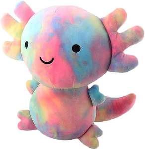 Peluche de Axolotl Arcoíris Suave, Muñeco de Peluche de Salamandra, Regalos de Halloween, Lindo Peluche de Axolotl para Niños - Product Image 2