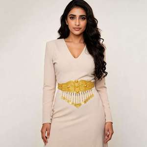 Wholesale Oman Kurdish 14K18K24K Micron Gold Plated <b>Waist</b> <b>Chain</b> Belt Arab Middle East Gold Filled Coin <b>Waist</b> Belt Bridal Jewelry - Product Image 2