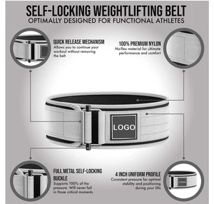 Best Sale High Quality Self Locking Power Lifting Gym Nylon <b>Belt</b> Weight Lifting Power Custom <b>Belt</b> For Unisex. - Product Image 3