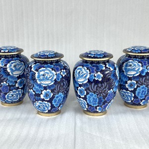 High Quality Hand painted Cremation Urns Custom Printed Aluminum Urn for Human Ashes Metal Cremation Ash Storage by Manufacturer - Product Image 5
