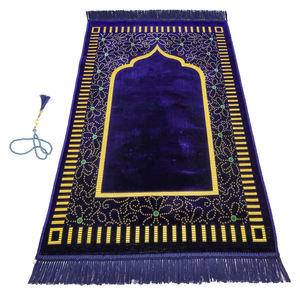 Alfombra de Oración Ligera Hecha a Máquina para Hombres y Mujeres Musulmanes, Antideslizante, Nuevo Diseño, Colores Personalizados para Viajes y Uso en el Hogar - Product Image 1
