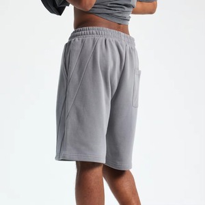 Luxury 400GSM French Terry <b>Shorts</b> Plain Cotton Fleece Blank Custom Embroidery Chenille <b>Patch</b> Bottoms for Clothing Brands OEM - Product Image 3