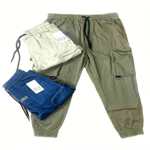 Colección de Verano para Hombre, Nuevo Estilo, Tops y Pantalones, Multibolsillos, Patchwork, Algodón Azul, Lote al por Mayor, Ropa para Niño - Product Image 3