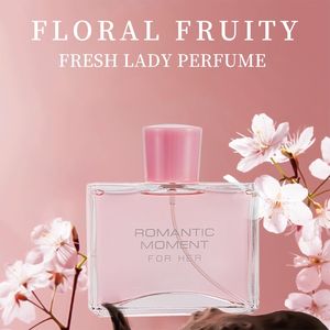 Eau de Parfum para Mujer de 3.4 fl oz - ROMANTIC MOMENT - Aroma Floral Amaderado con Rosa, Manzanilla y Limón - Perfume de Intensidad Media - Product Image 3
