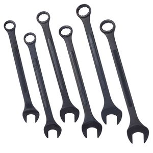 Jeu de clés mixtes extra larges jumbo, 6 pièces, SAE 1 3/8 à 2, oxyde noir, avec étui - Product Image 1