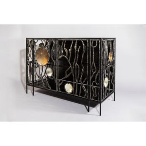 Mesa de consola de lujo de diseño único y elegante, chapada en oro de alta calidad, estilo Royal Look, para decoración de la sala de estar de casa u hotel, procedente de la India. - Product Image 3