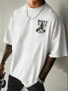 T-shirts à col rond pour hommes de différentes couleurs, respirants, 100% coton, séchage rapide, vêtements d'été, manches courtes, tricotés, prix bas - Product Image 4