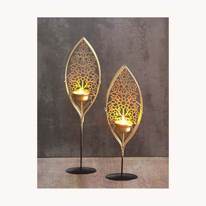 Elegant Handmade Gold Metal <b>Tealight</b> Candle Holder Premium <b>Tealight</b> Stand For Wedding And Festive Decoration - Product Image 1