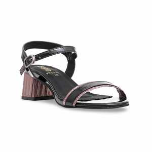 Sandale à talon formel noire FR5334 - Product Image 2