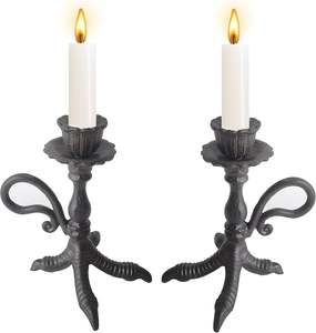 Candelabro de Acero Inoxidable de 3 Brazos, Hecho a Mano, Ecológico, Decorativo para el Hogar, para Mesa, Navidad, Bodas, Personalizable - Product Image 4