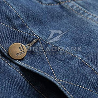 Veste d'hiver pour homme en jean avec logo personnalisé, fermeture à boutons, écologique, séchage rapide, imperméable, respirante, streetwear, pour usage extérieur