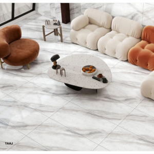 กระเบื้องพอร์ซเลนลายโมเดิร์น ขนาด 60x120 ซม. (600x1200 มม.) 24x48 นิ้ว ผิวมันเงา รูปแบบขนาดใหญ่ ดีไซน์หรูหรา สำหรับโครงการระดับพรีเมียม - Product Image 1