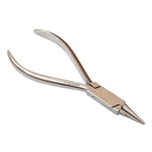 Alicate Redondo de Ortodoncia Dental para Doblar Alambres y Formar Lazos, Instrumento Dental de Acero Inoxidable de Precisión, Estilo Pico de Pájaro - Product Image 3