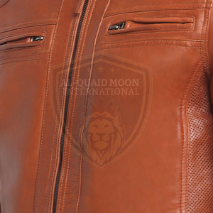 Veste en cuir pour homme, nouvelle collection, sur mesure, marque privée, durable, veste d'hiver en cuir pour homme - Product Image 6