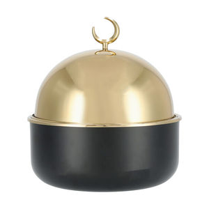 Nouvel Arrivage Chauffe-Plats Métallique avec Couvercle Qualité Supérieure Vaisselle de Table Casseroles Rondes Chauffe-Plats de Table Pots Chauds - Product Image 3