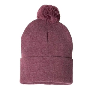 Gorro de Punto Personalizado de Invierno, Unisex, Deportivo, de Fútbol, con Rayas de Poliéster/Algodón, con Pompón, Jacquard - Product Image 5