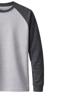 Custom Mens Raglan Jersey Long Sleeve T Shirt Cotton Polyester Crew Neck Casual Contrast Sleeve <b>Baseball</b> <b>Tee</b> OEM Apparel Supply - Product Image 4