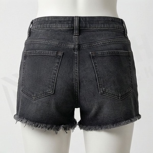 Shorts de Mezclilla de Cintura Alta para Mujer, Vaqueros Rotos y Desgastados, Moda Casual de Verano, Ropa Urbana, Color Personalizado, Atuendo Moderno - Product Image 2