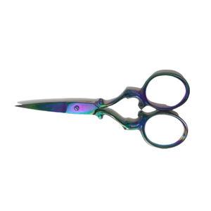 กรรไกรตัดหนังกำพร้าสำหรับทำเล็บแบบพรีเมียม ดีไซน์สวยงาม ตกแต่งลายปัก ด้ามจับสแตนเลสอุตสาหกรรม ดีไซน์สีรุ้ง - Product Image 1