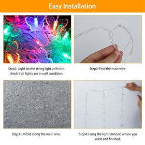 Luci a Stringa USB con 8 Modalità, Lampade a Farfalla LED Colorate per Tende Luminose Natalizie - Product Image 4